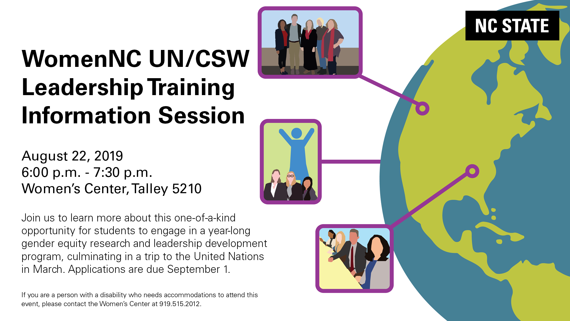 WomenNC United Nations CSW Leadership Training Program MEAS